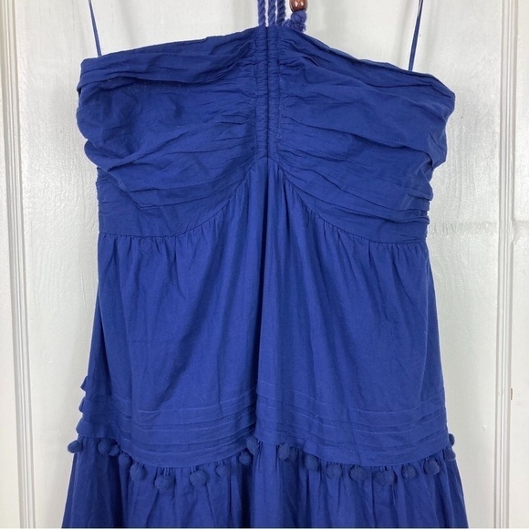 Intermix Beach Club Lydia Pompom Organic Cotton Maxi Dress - Picture 8 of 10